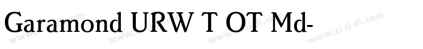 Garamond URW T OT Md字体转换
